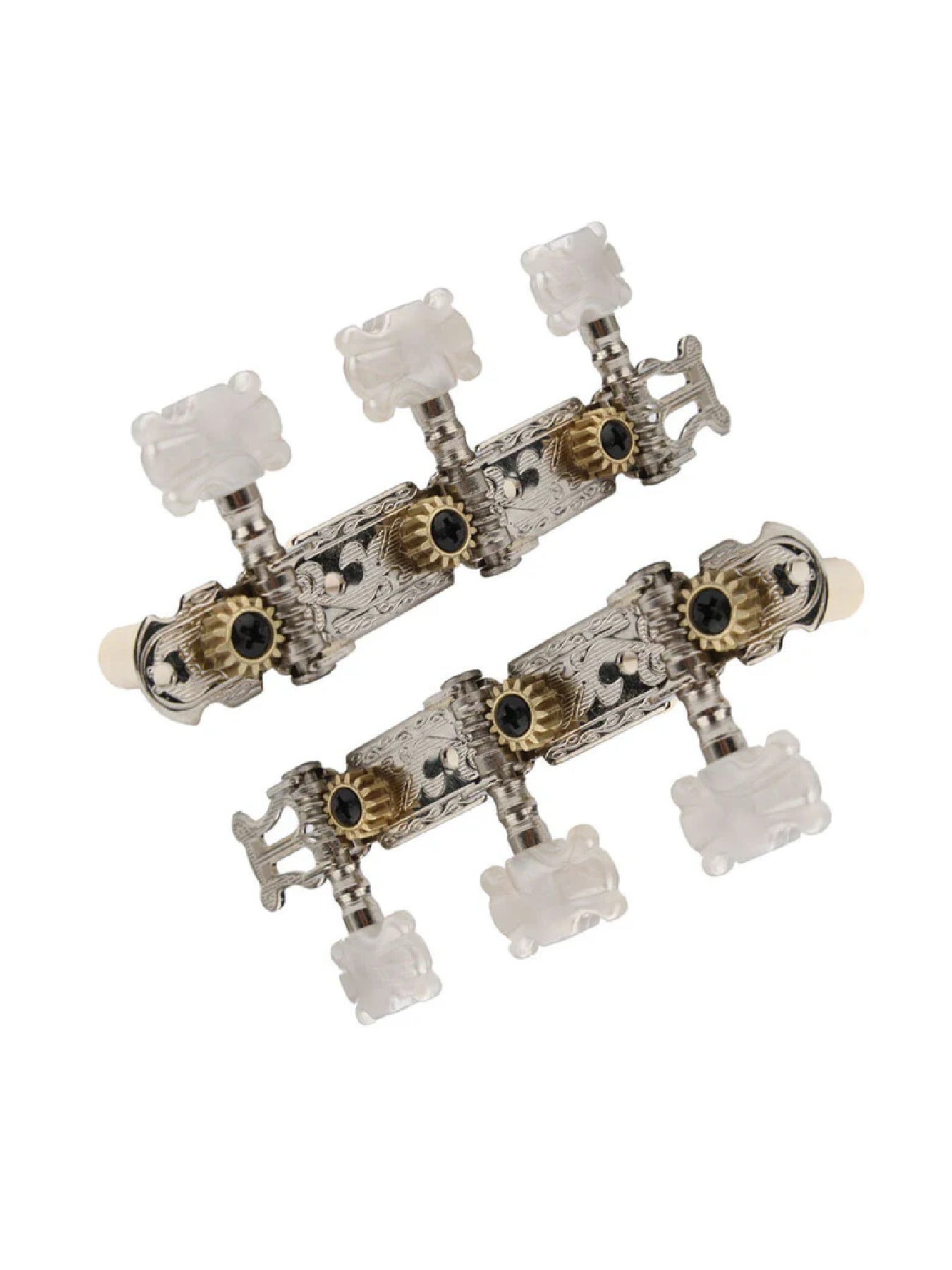 Allparts TK-0124-001 Nickel Classical Tuner Set with Butterfly Buttons