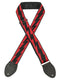Souldier Guitar Strap Lightning Bolt, Red