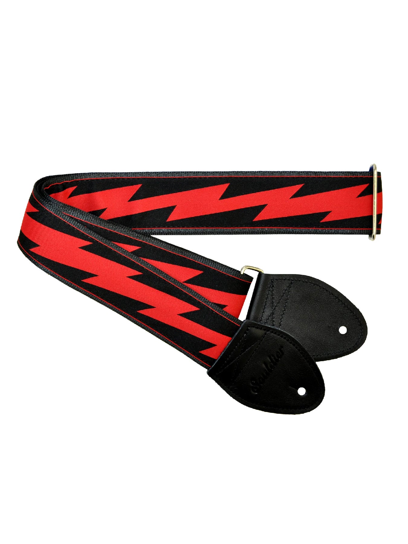 Souldier Guitar Strap Lightning Bolt, Black