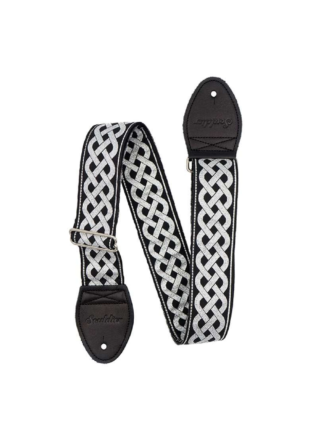 Souldier Guitar Strap Celtic Knot, Silver
