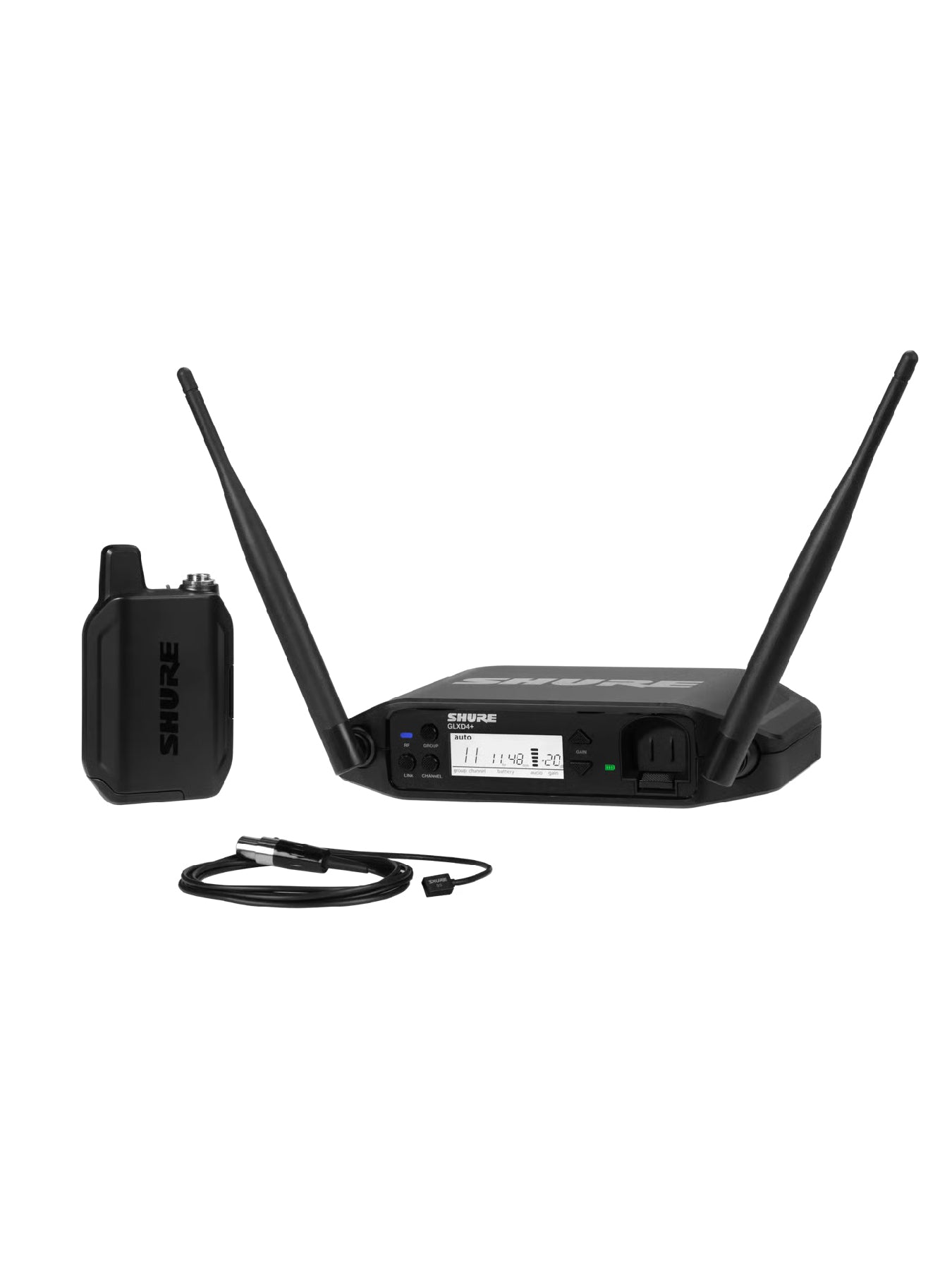 Shure GLXD14+/93-Z3 Digital Wireless Presenter System with WL93 Lavalier Microphone