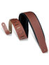 Levy's DM1PD-WAL 3" Wide Walnut Genuine Leather Guitar Strap