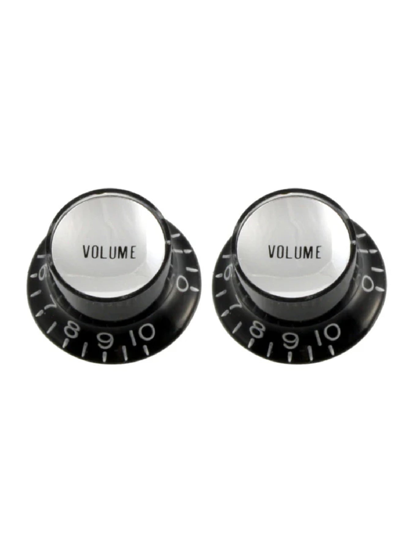 All Parts Set of 2 Black Volume Reflector Knobs
