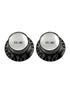 All Parts Set of 2 Black Volume Reflector Knobs