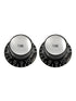 All Parts Set of 2 Black Tone Reflector Knobs