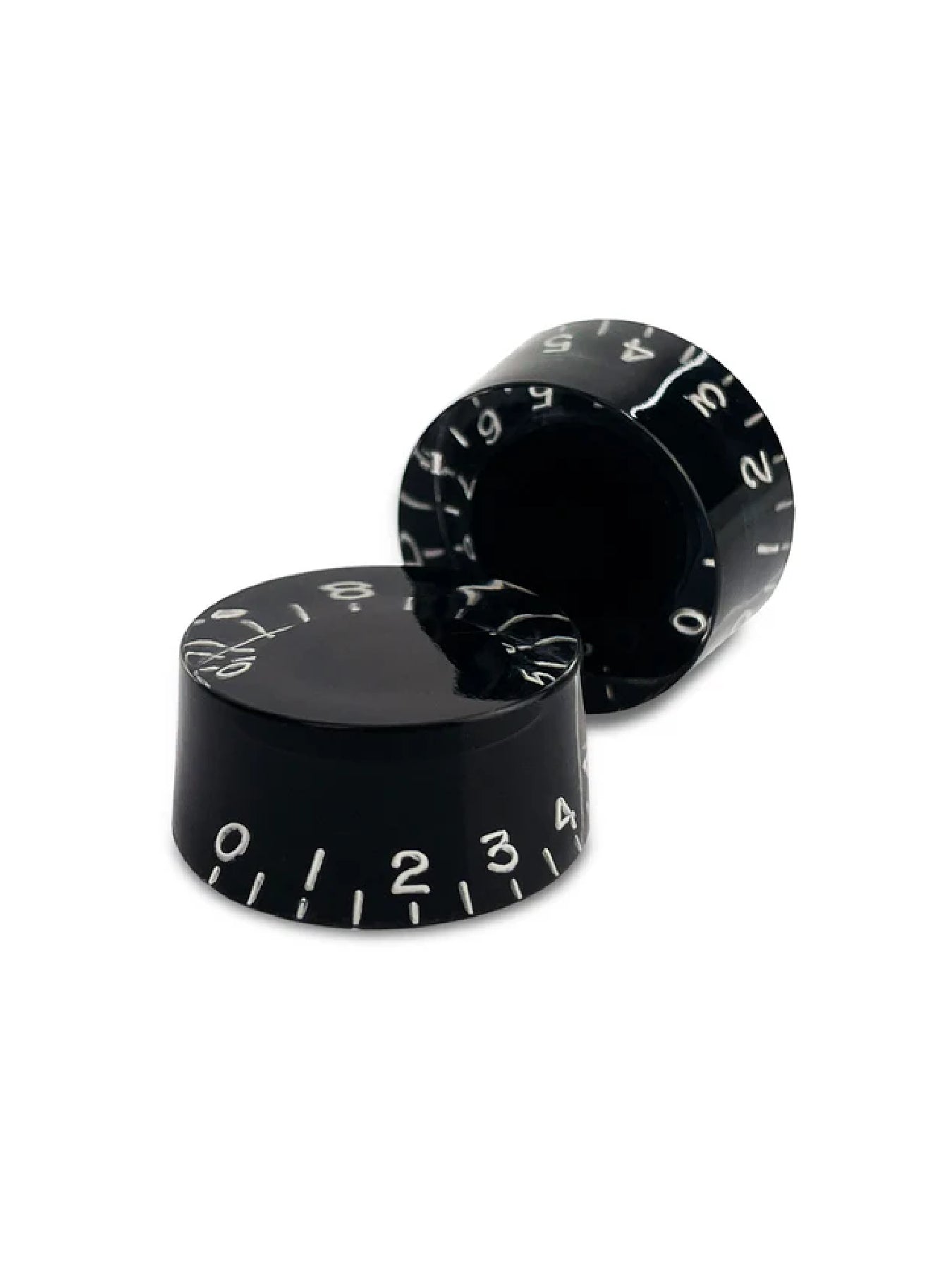 All Parts Set of 2 Black Vintage Style Speed Knobs