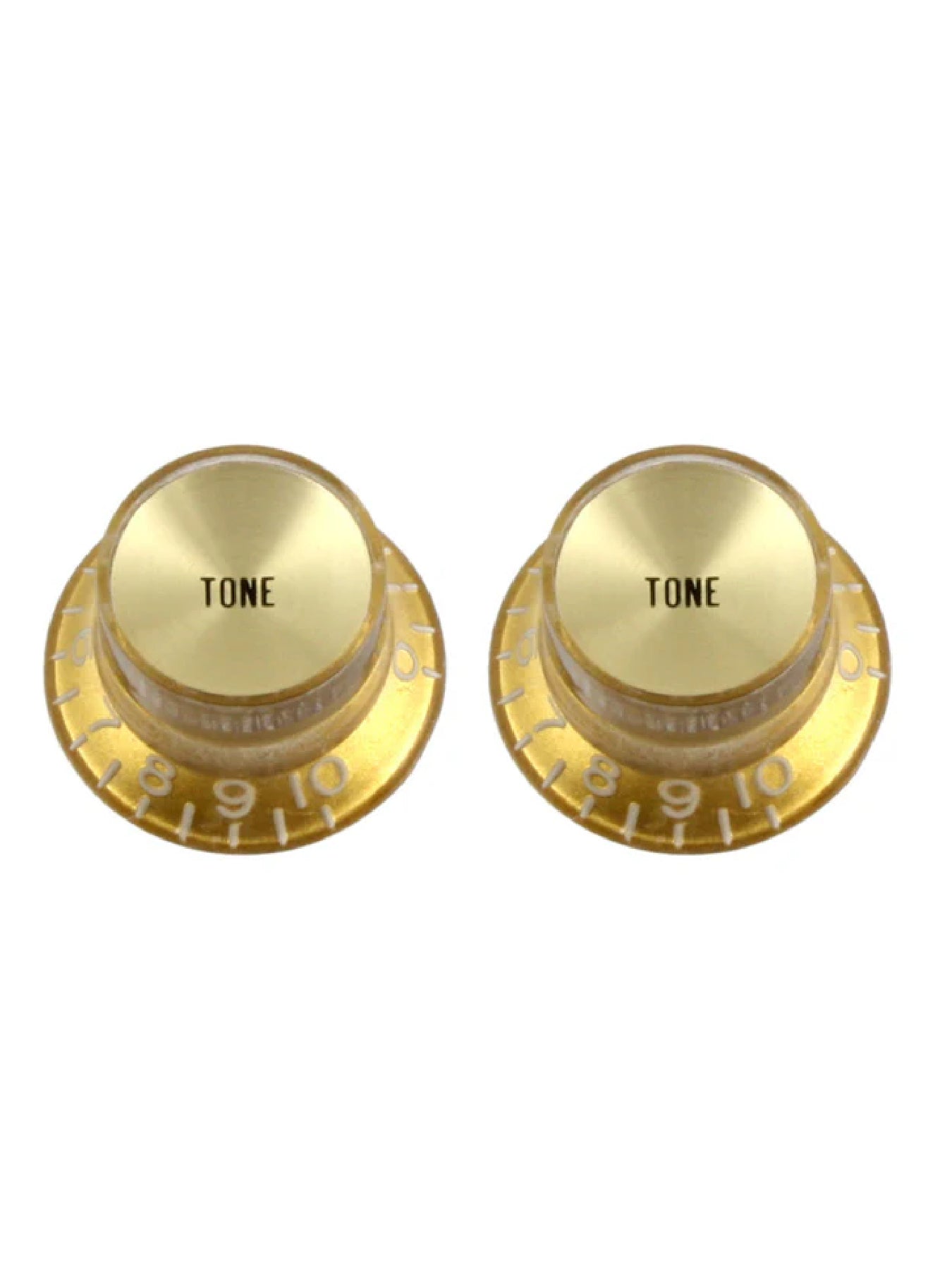 All Parts Set of 2 Gold Tone Reflector Knobs