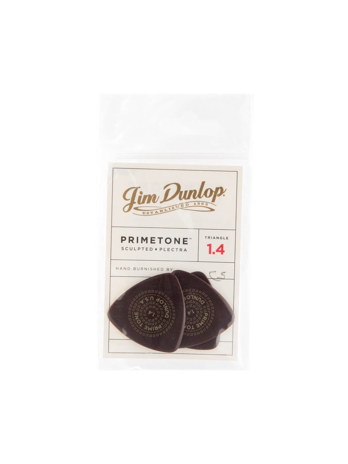 Dunlop Primetone Triangle 1.4mm Smooth (3 Pk)