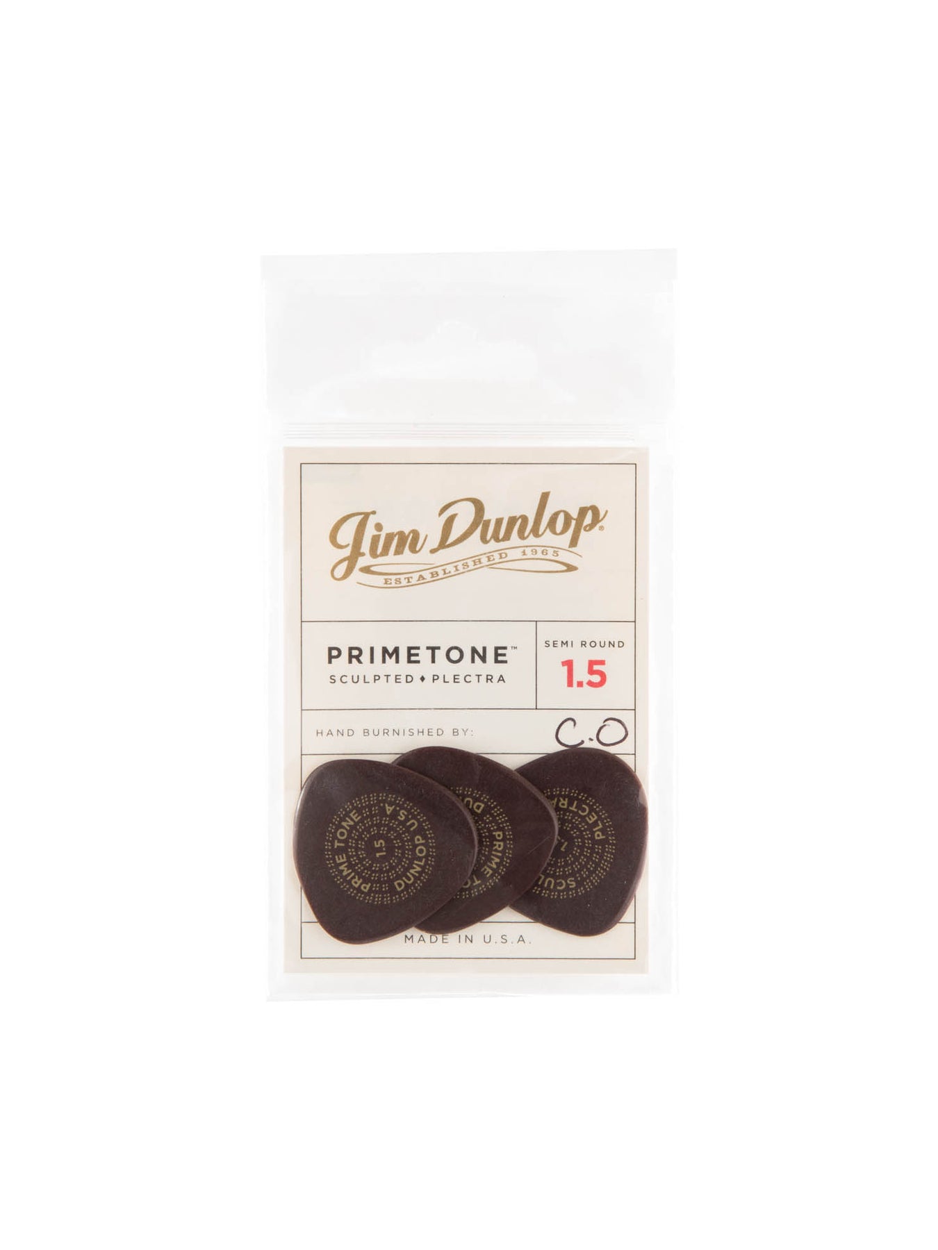 Dunlop Primetone SemiRound 1.5mm Smooth (3 Pk)