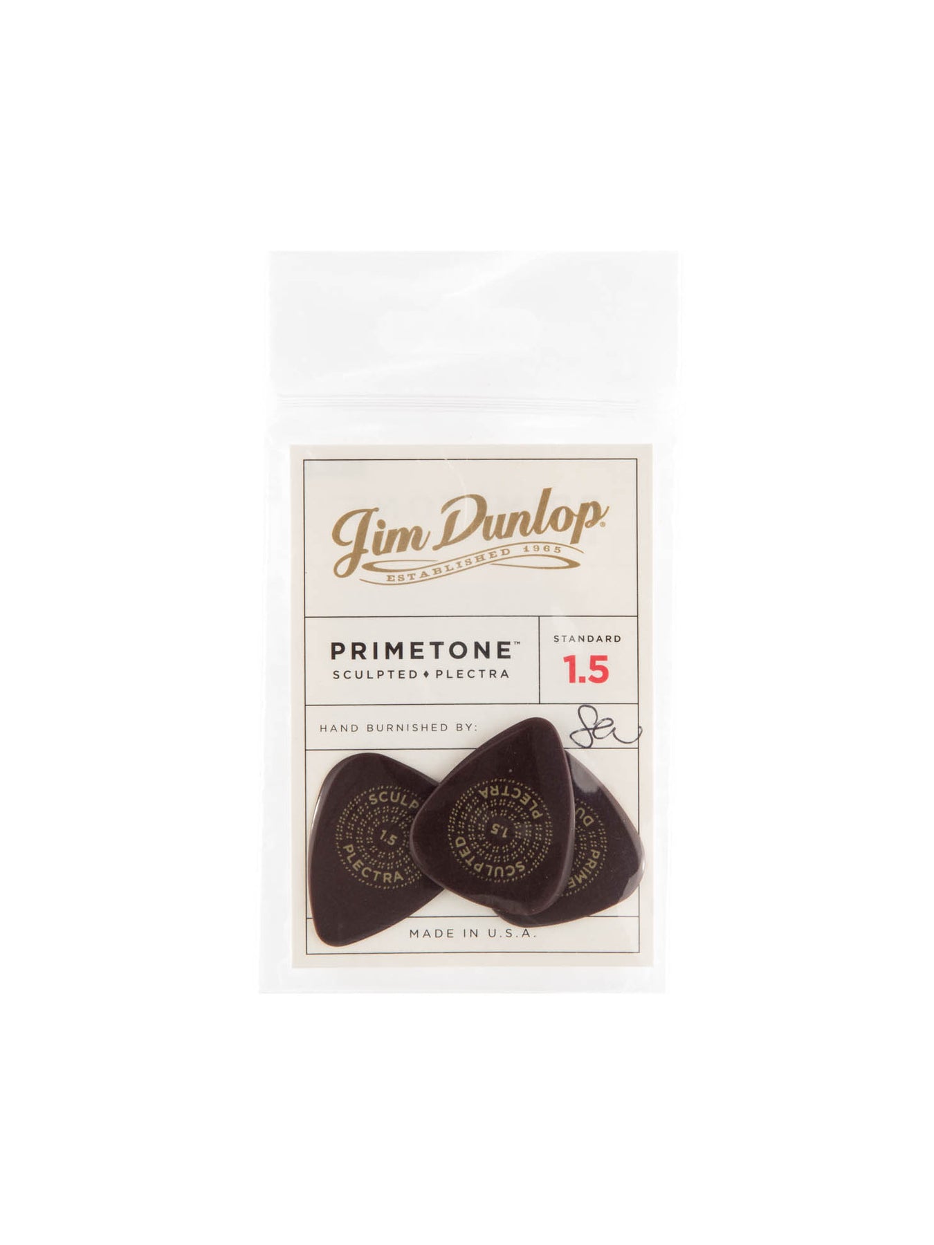 Dunlop Primetone Standard 1.5mm Smooth Grip (3 pk)