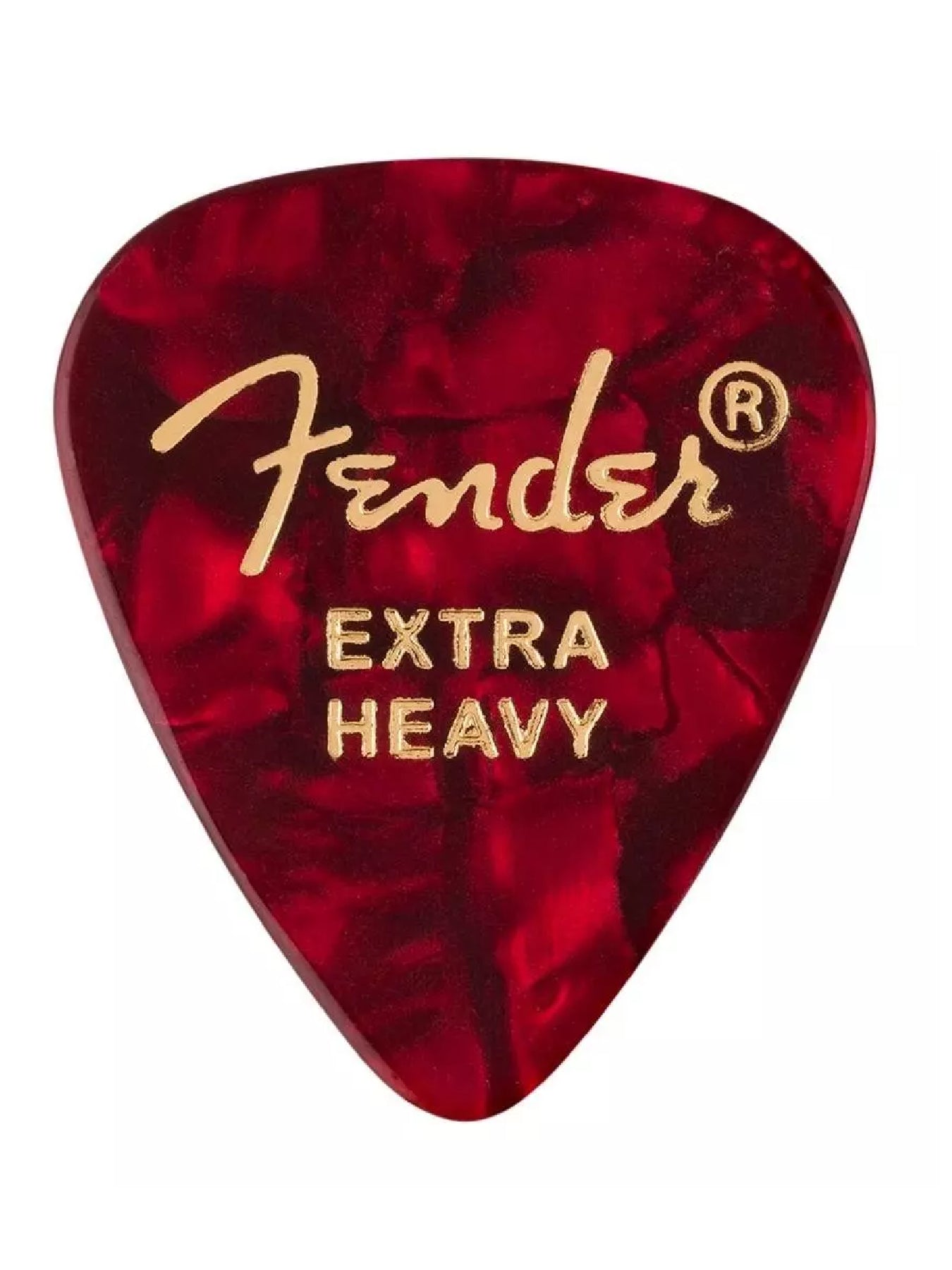 Fender Premium Celluloid 351 Shape, Red Moto, Extra Heavy (12Pk)