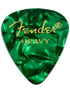 Fender Premium Celluloid 351 Shape, Green Moto, Heavy (12 Pk)