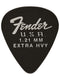 Fender Dura-Tone 351 Shape, Black, Extra Heavy (12 Pk)