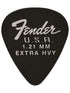 Fender Dura-Tone 351 Shape, Black, Extra Heavy (12 Pk)
