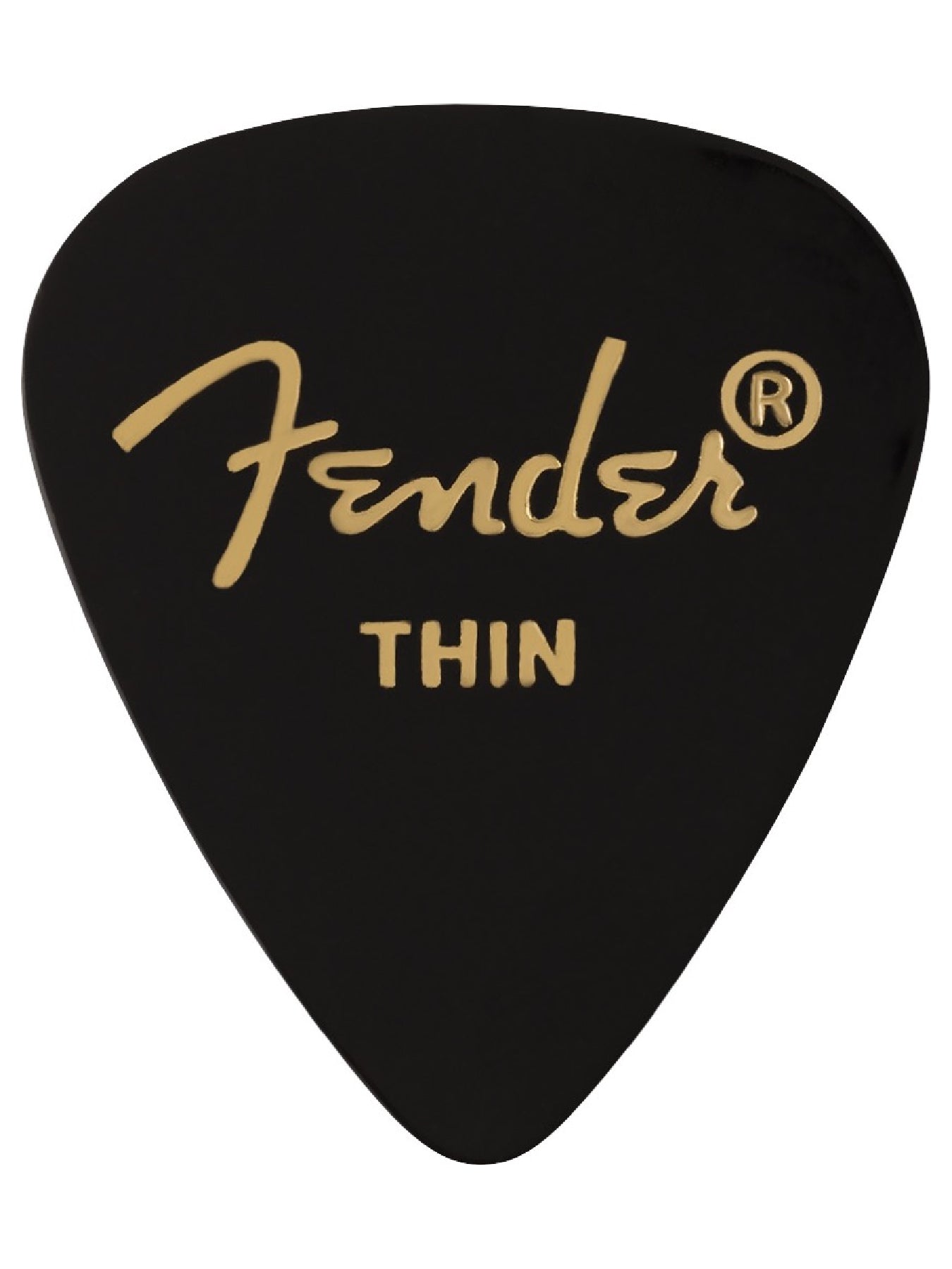 Fender Classic Celluloid 351 Shape, Black, Thin (12 Pk)