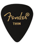 Fender Classic Celluloid 351 Shape, Black, Thin (12 Pk)