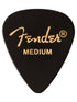 Fender Classic Celluloid 351 Shape, Medium, Black (12 Pk)