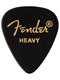 Fender Classic Celluloid 351 Shape, Black, Heavy (12 Pk)