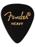 Fender Classic Celluloid 351 Shape, Black, Heavy (12 Pk)