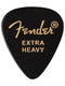 Fender Classic Celluloid 351 Shape, Black, Extra Heavy (12 Pk)