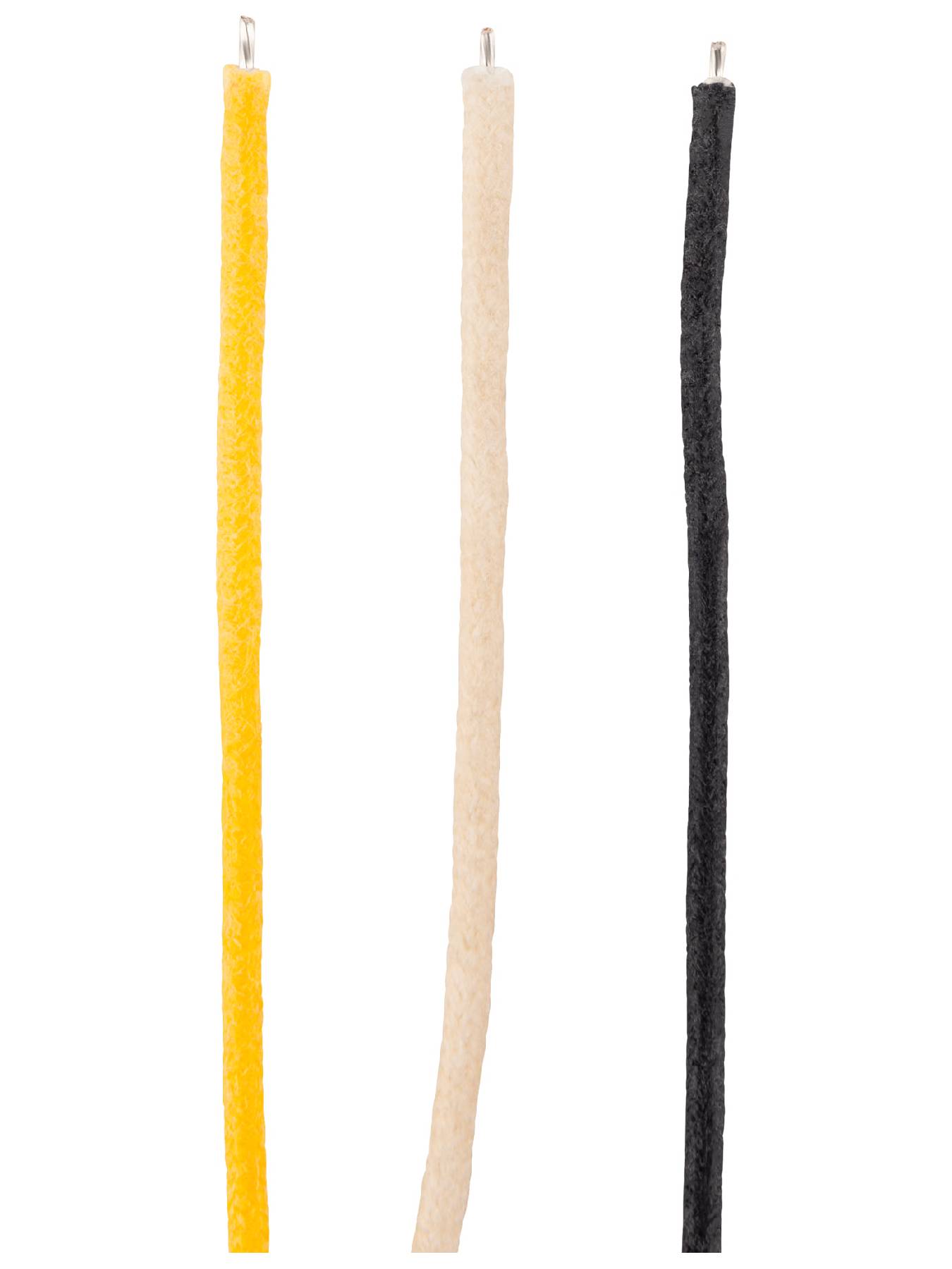 Fender Pure Vintage Cloth Wire, 22 AWG, Black, White, Yellow, 5'