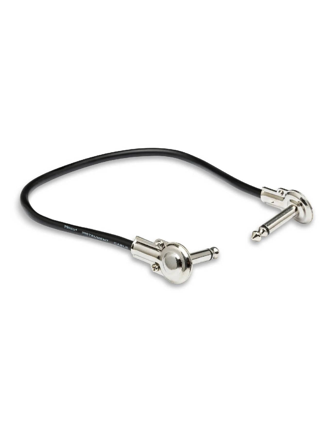 Hosa Guitar Patch Cable, Low-profile Right-angle to Same, 1 ft