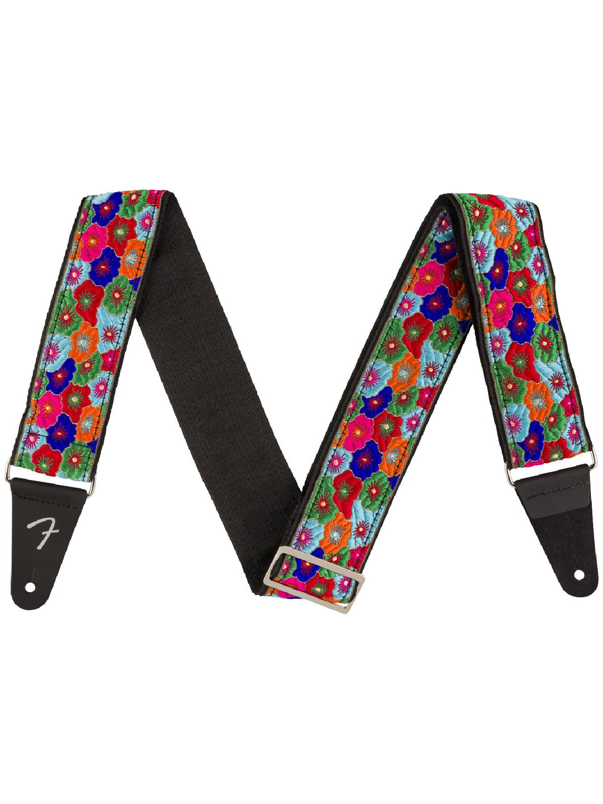 Fender Wild Bloom Strap, Blue, 2