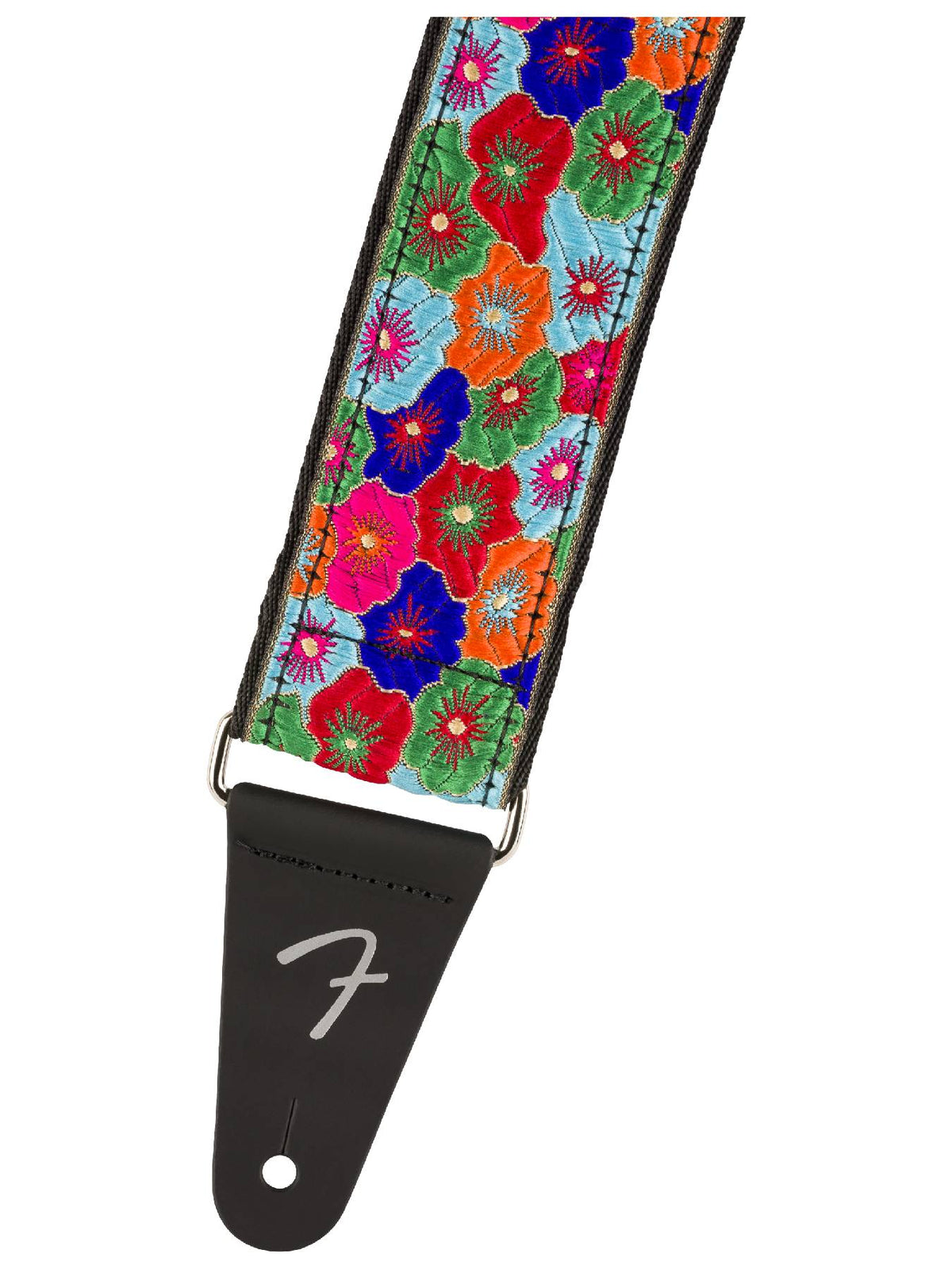 Fender Wild Bloom Strap, Blue, 2