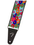 Fender Wild Bloom Strap, Blue, 2"