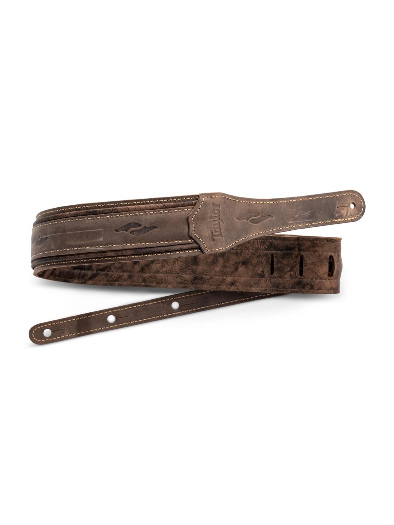 Taylor Element Brown Distressed Leather Strap, 2.5"