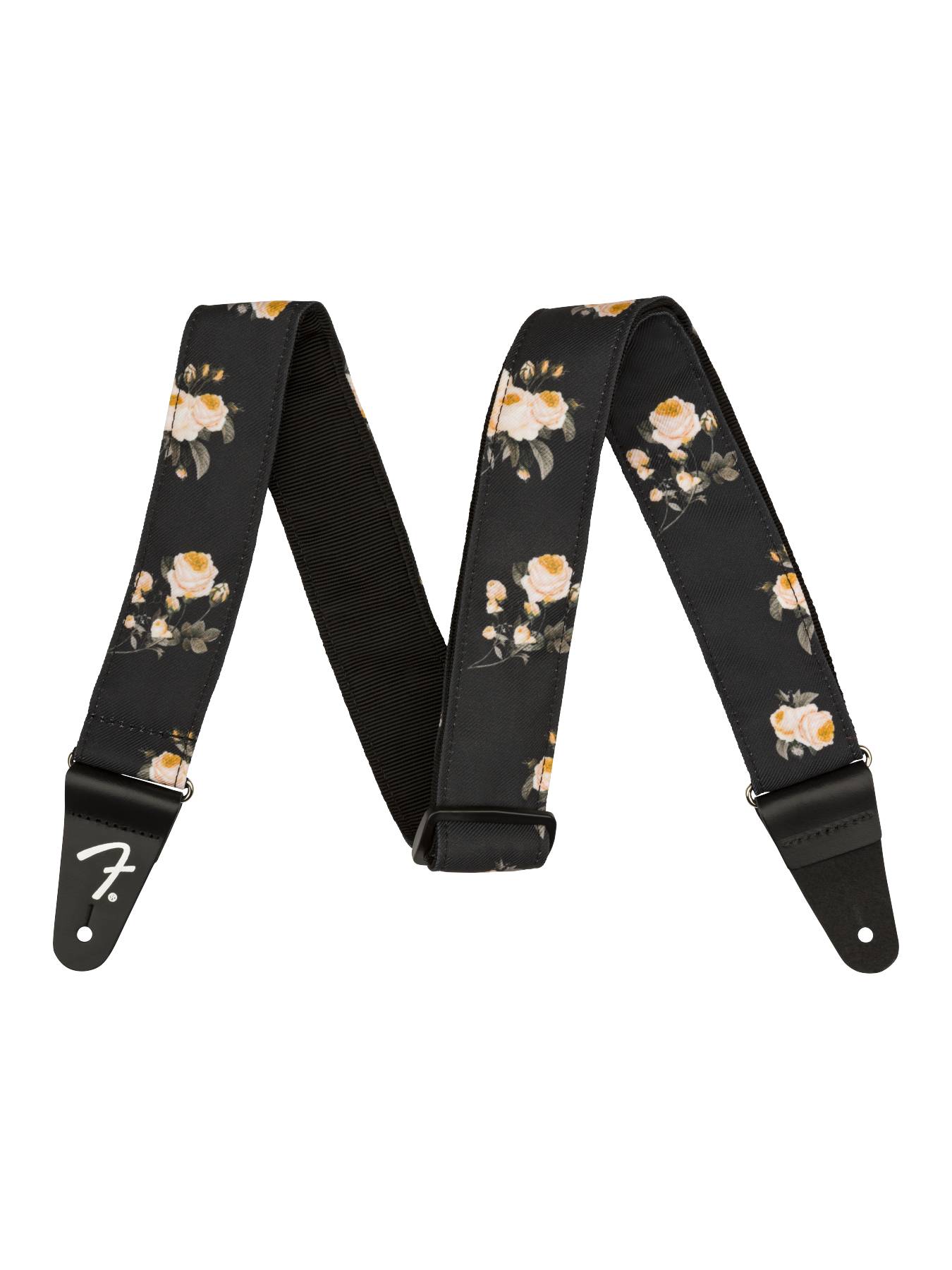 Fender Floral Strap, Black, 2
