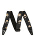 Fender Floral Strap, Black, 2"