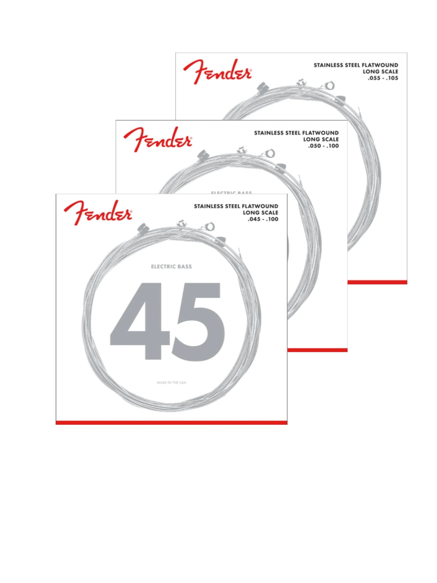Fender Stainless 9050's Flatwound Bass Strings