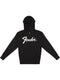 Fender Transition Logo Zip Front Hoodie, Black, Small