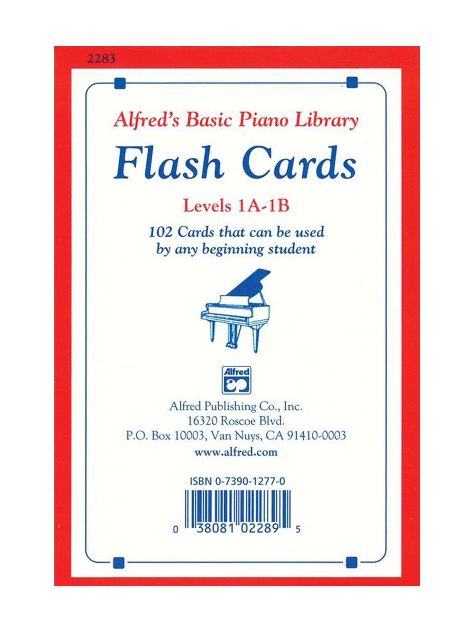 Flash Cards, Levels 1A & 1B, from Alfred's Basic Piano Library