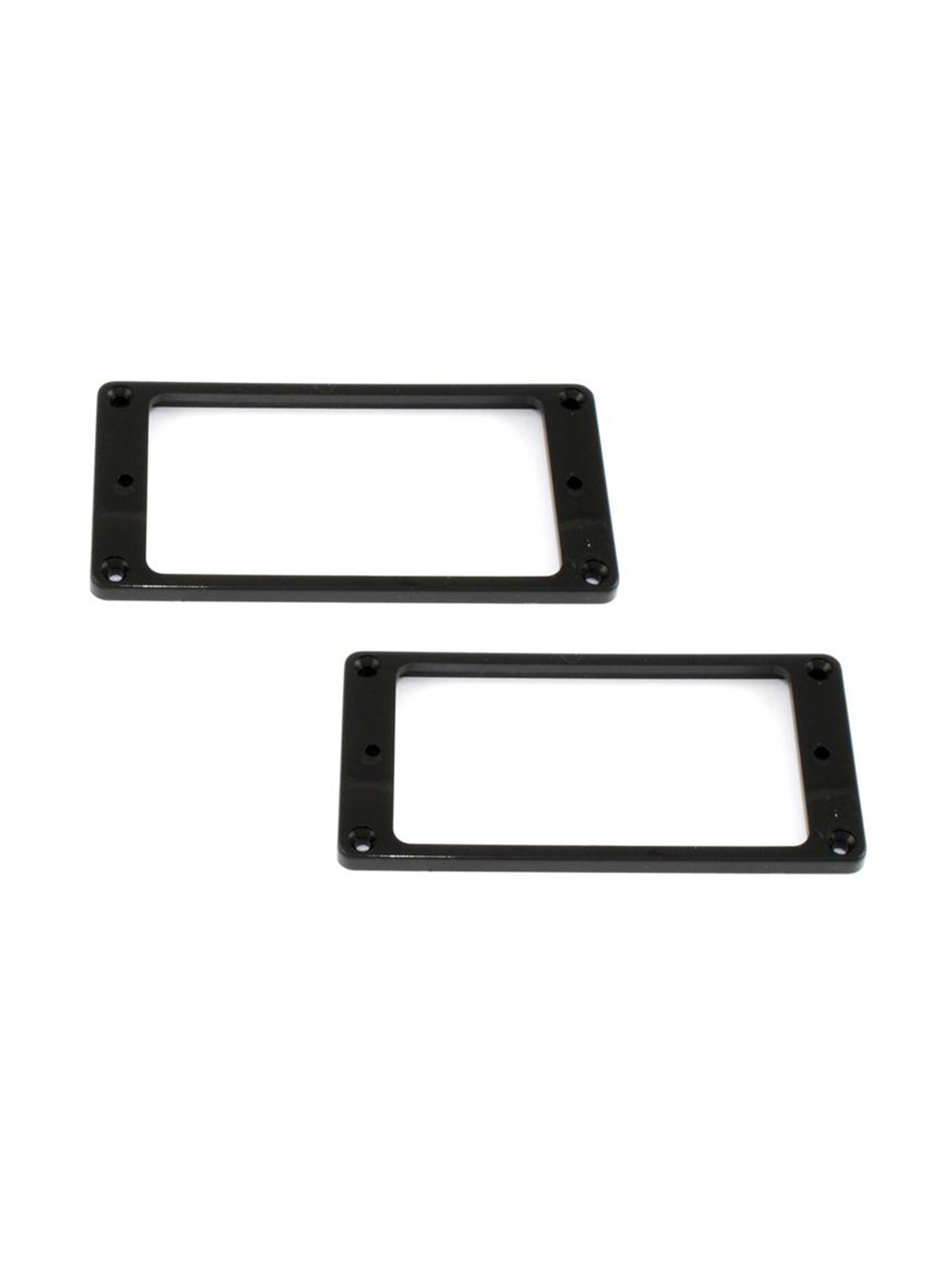 All Parts Humbucker Pickup Ring Set, Black, Curved Bottom