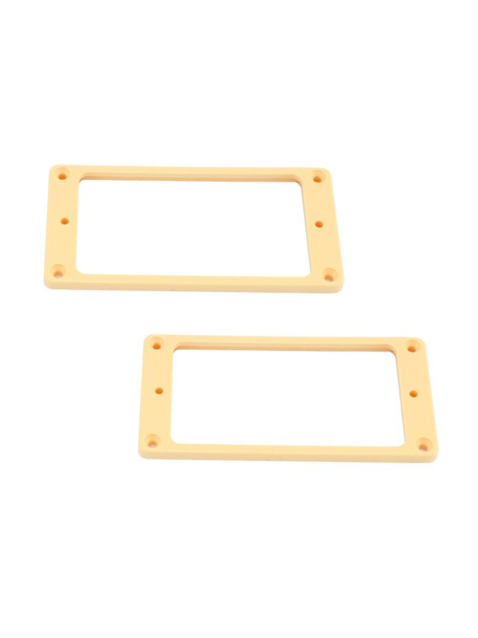 All Parts Humbucker Pickup Ring Set, Cream, Curved Bottom