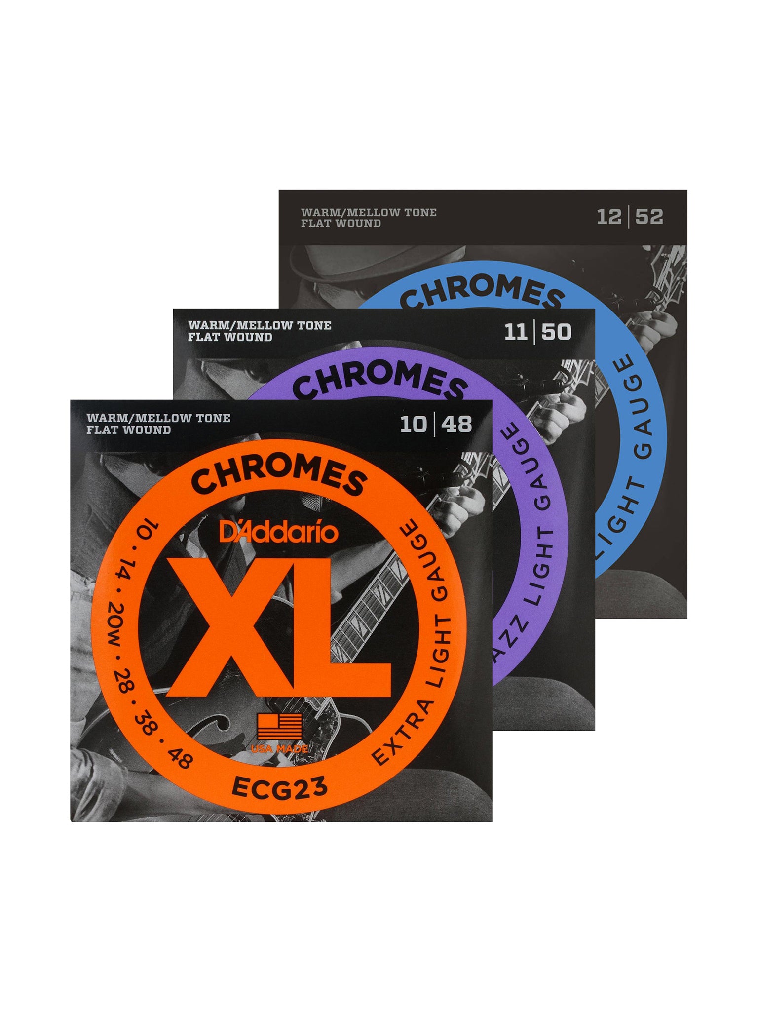 D'Addario Chromes Flat Wound Electric Guitar Strings
