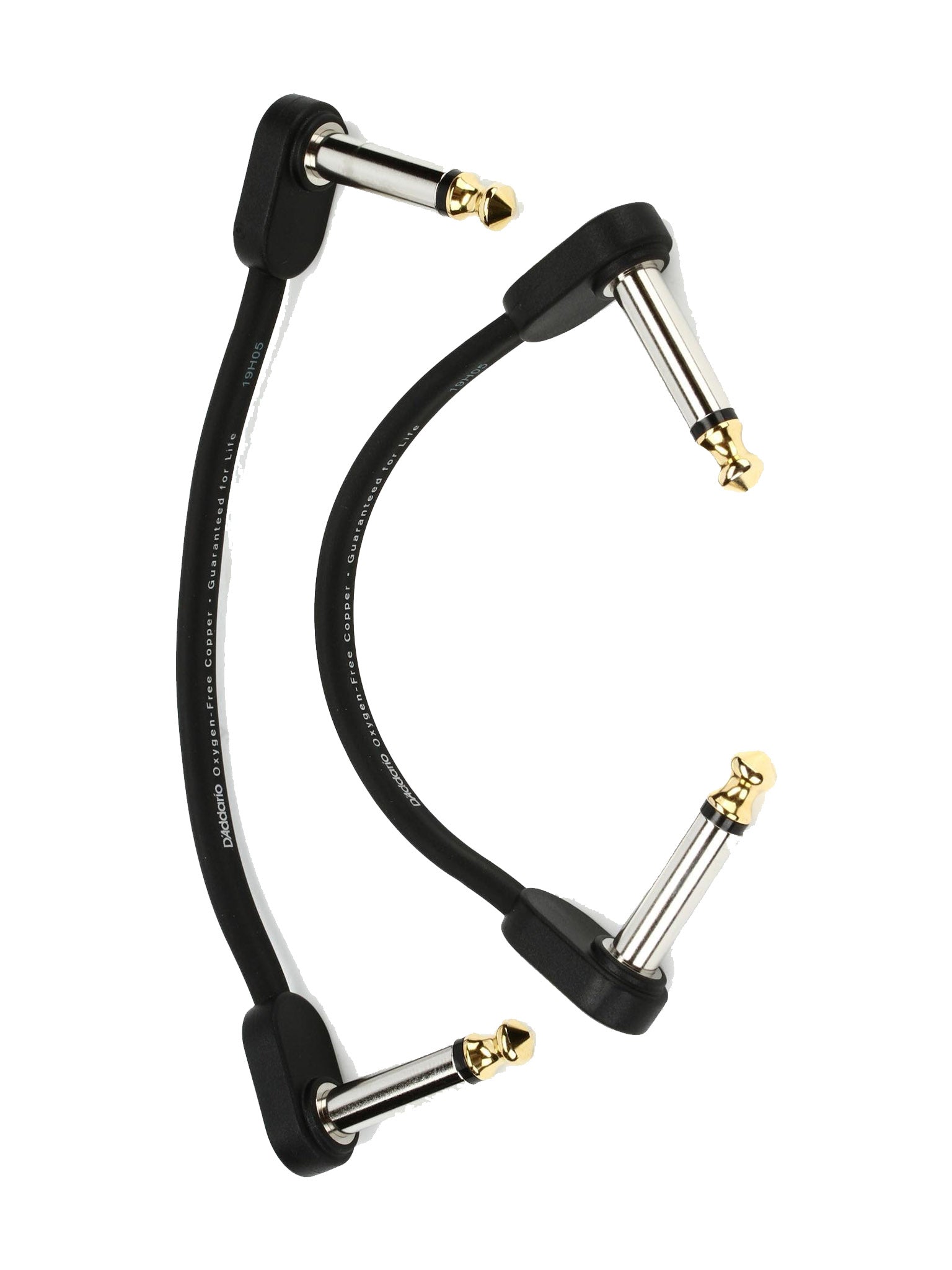 D'Addario Flat Patch Cable, Twin Pack