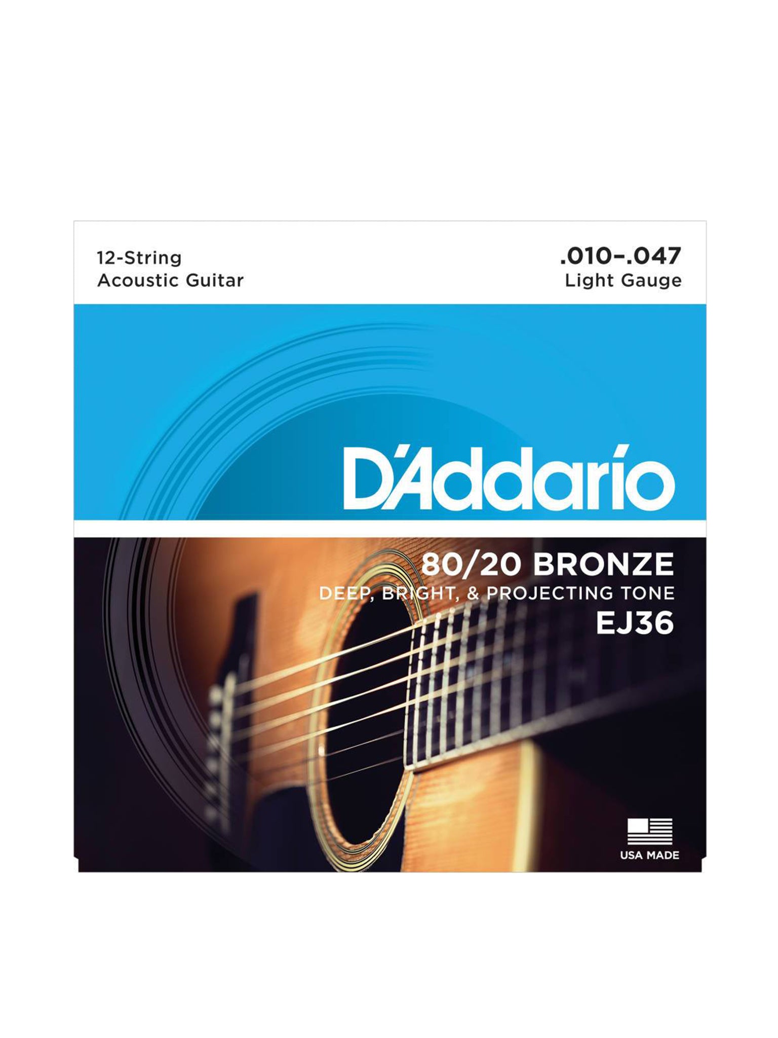 D'Addario 80/20 Bronze Acoustic Guitar Strings