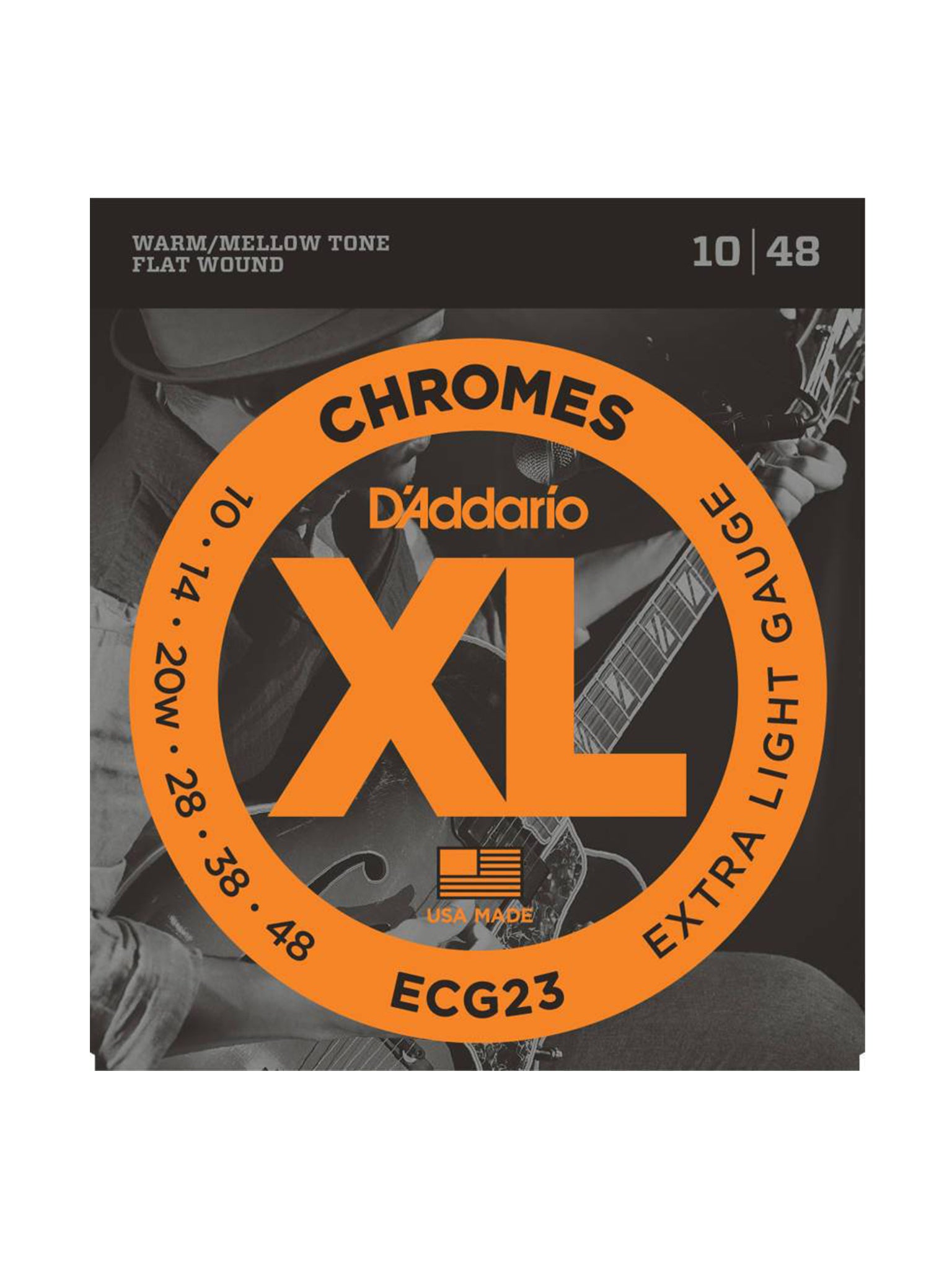 D'Addario Chromes Flat Wound Electric Guitar Strings