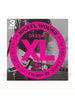 D'Addario EXL Nickel Wound Electric Guitar Strings, 3 Pack