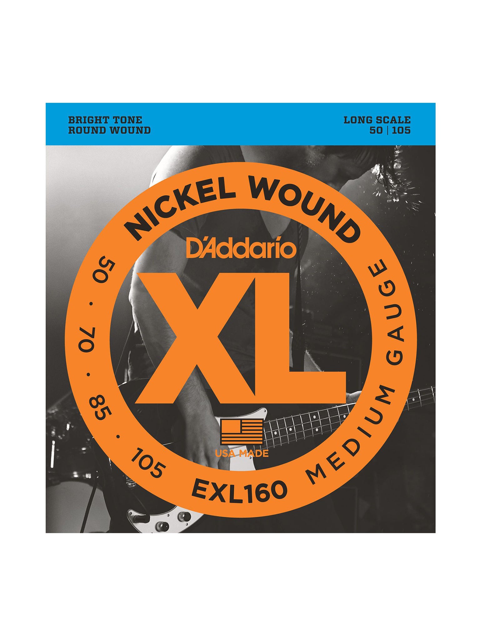 D'Addario EXL Nickel Wound Electric Bass Strings