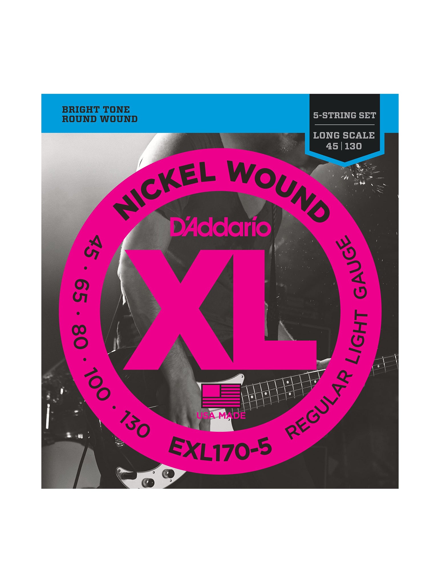 D'Addario EXL Nickel Wound Electric Bass Strings