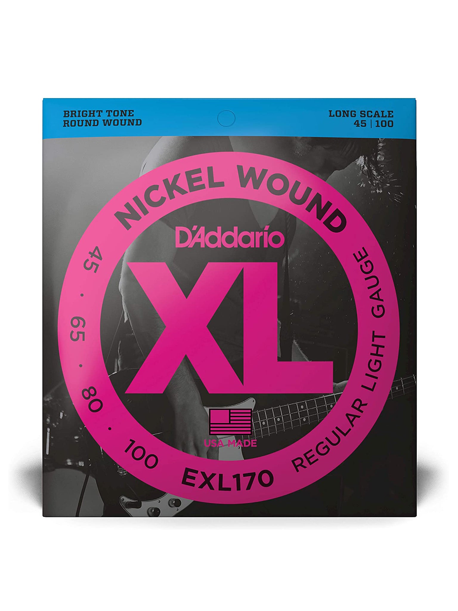 D'Addario EXL Nickel Wound Electric Bass Strings