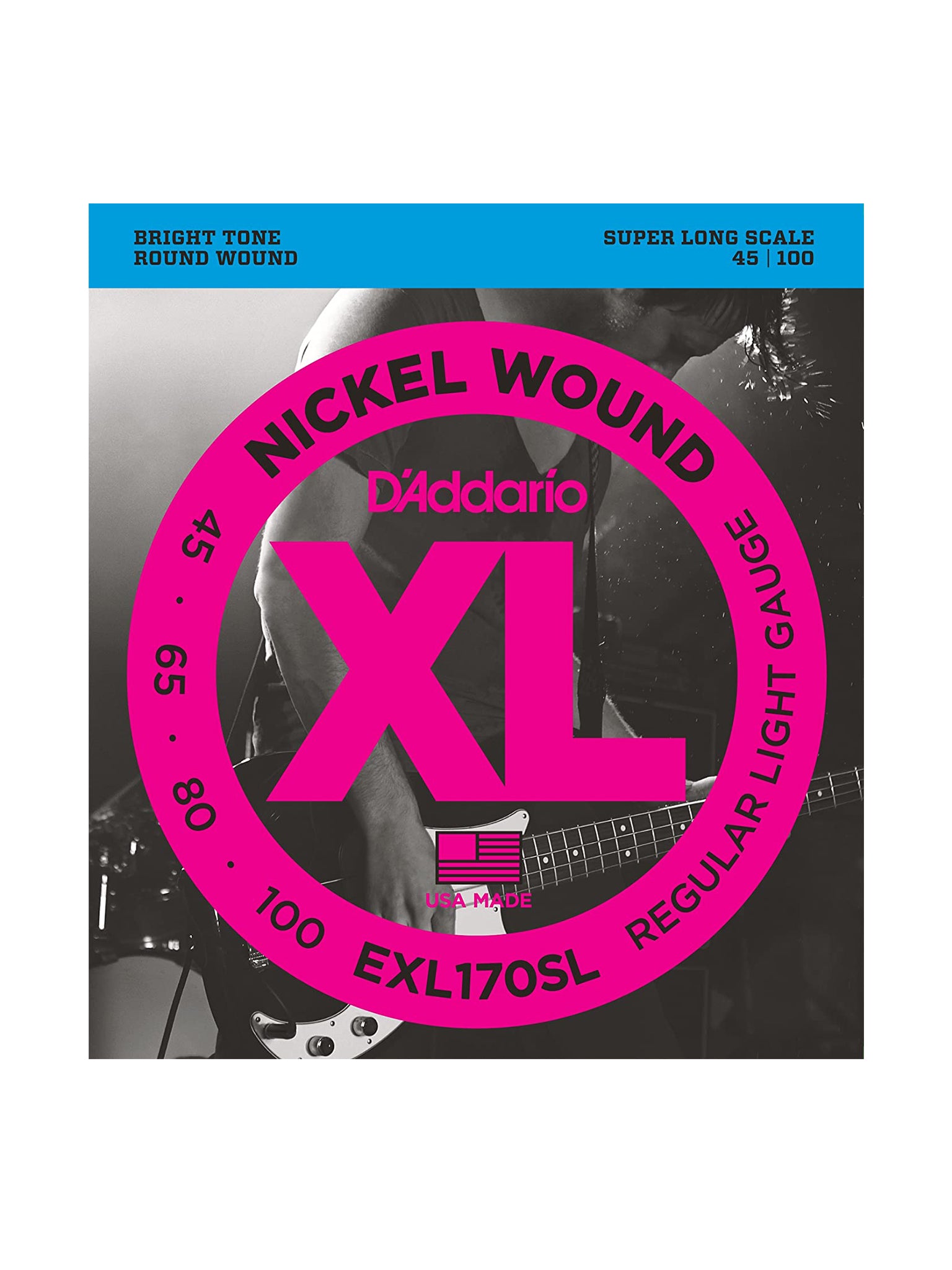 D'Addario EXL Nickel Wound Electric Bass Strings