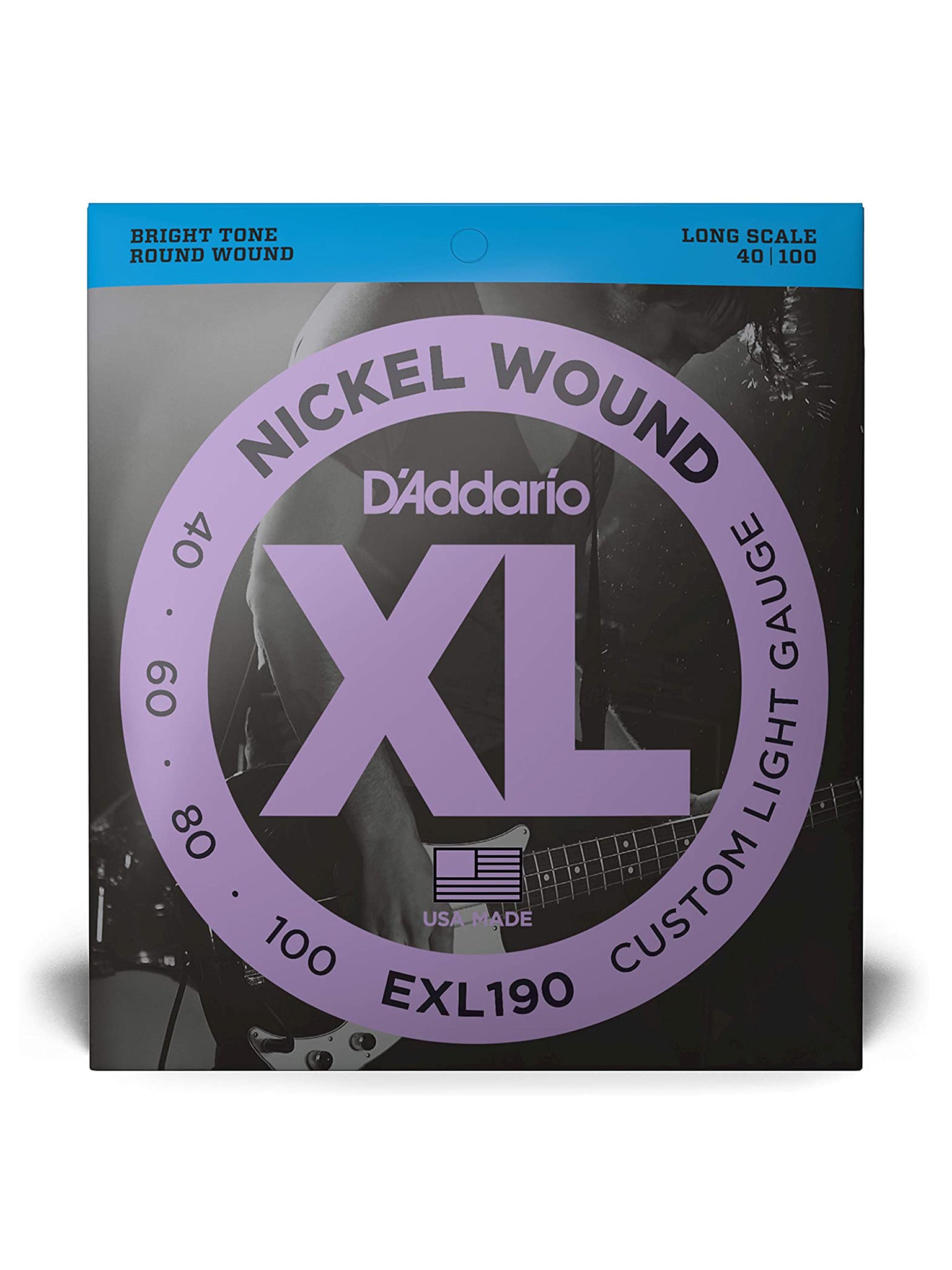 D'Addario EXL Nickel Wound Electric Bass Strings