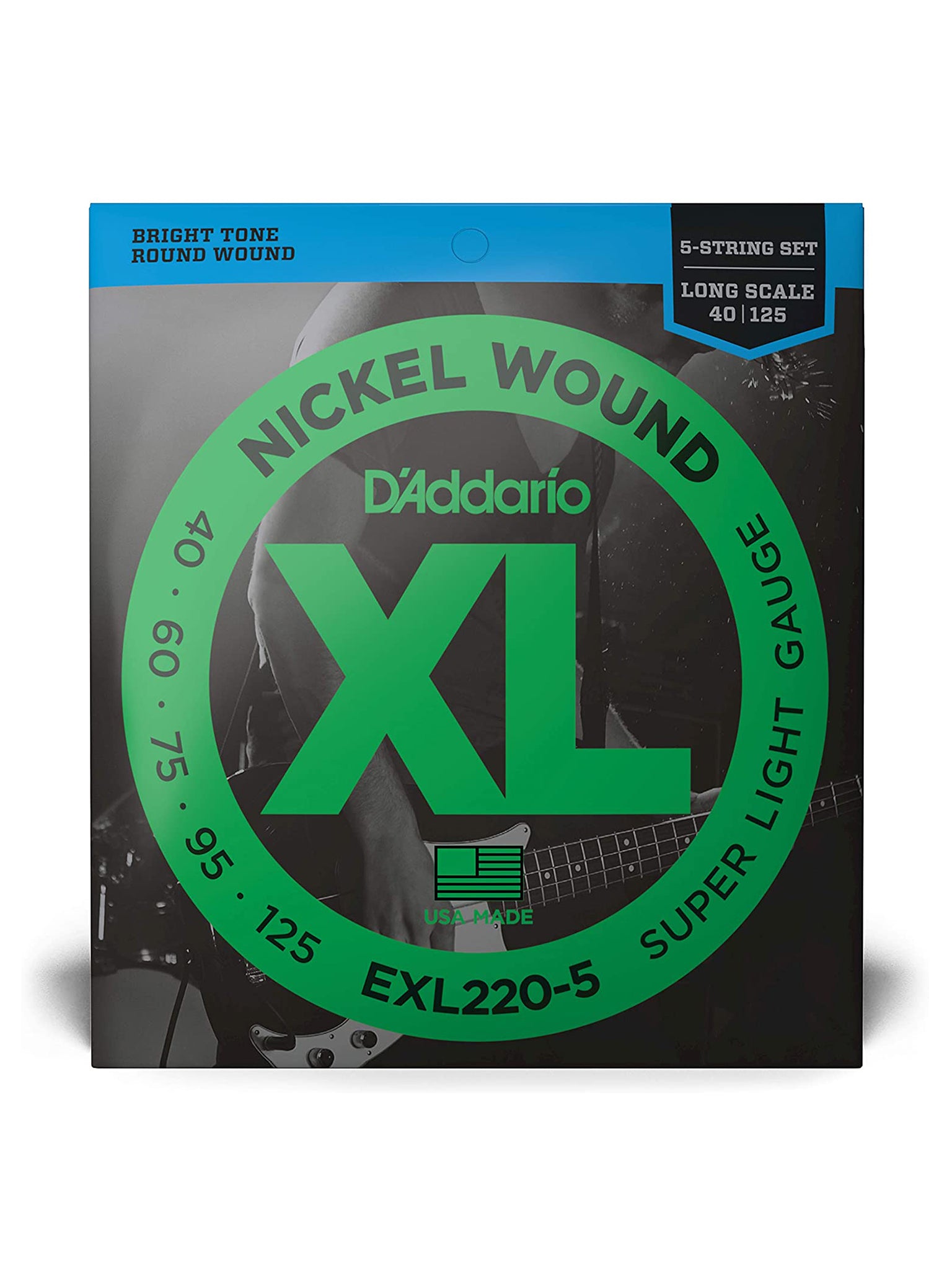 D'Addario EXL Nickel Wound Electric Bass Strings