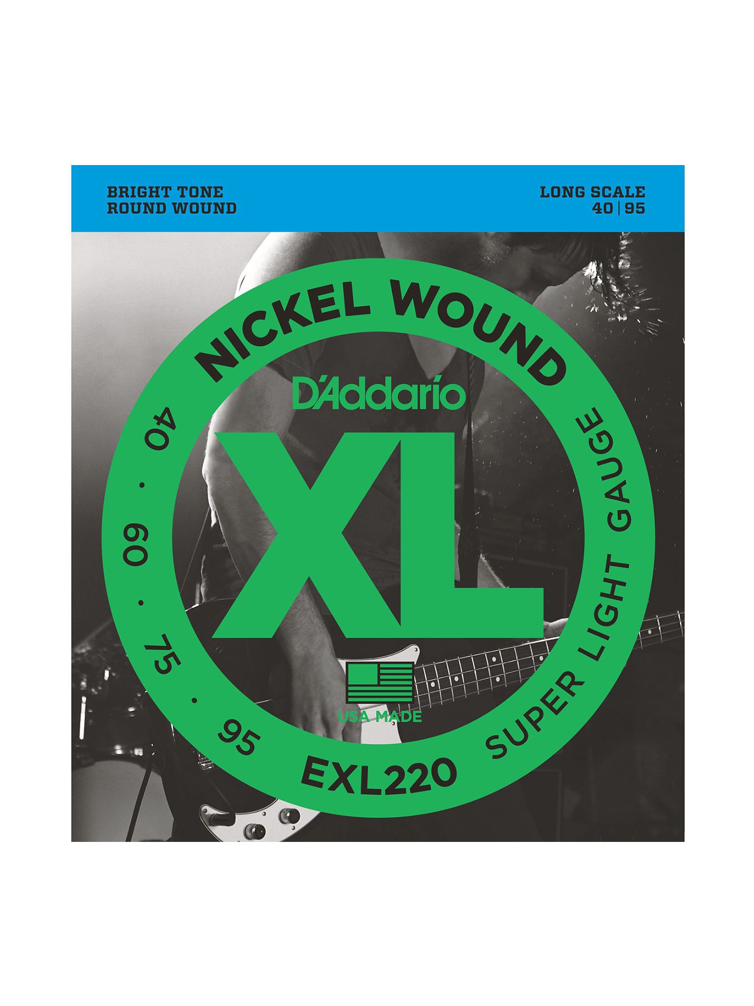 D'Addario EXL Nickel Wound Electric Bass Strings