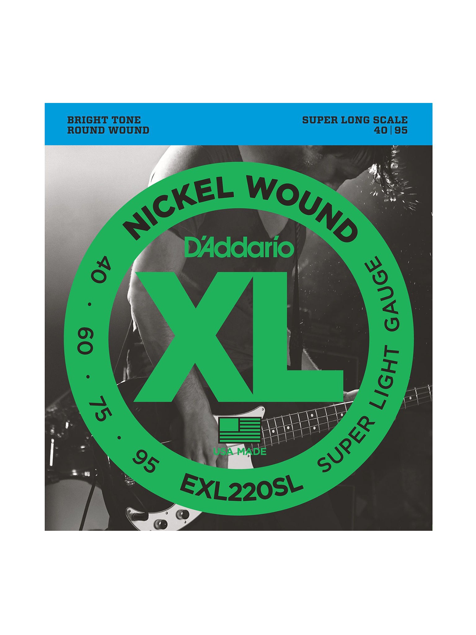 D'Addario EXL Nickel Wound Electric Bass Strings